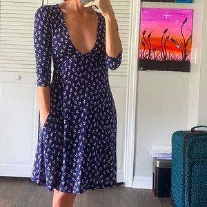 Urban Outfitters NWT Navy & White Dress